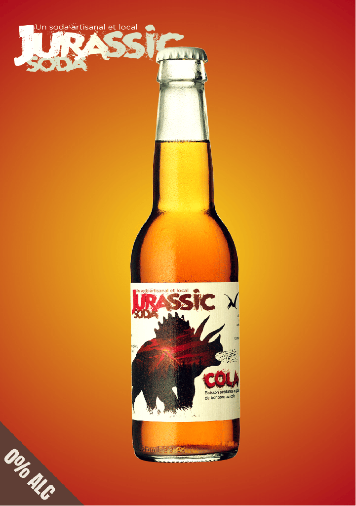 [JURASSIC-SODA_COLA_33CL_X24] Jurassic Soda | COLA (1x33cl) (Vrac : 24x)