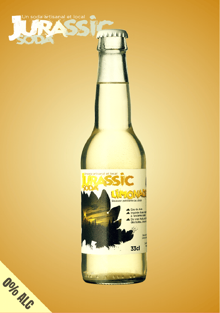 [JURASSIC-SODA_LIMONADE-CITRON_33CL_X24] JURASSIC SODA | Limonade Citron (1x33cl) (Vrac : 24x)