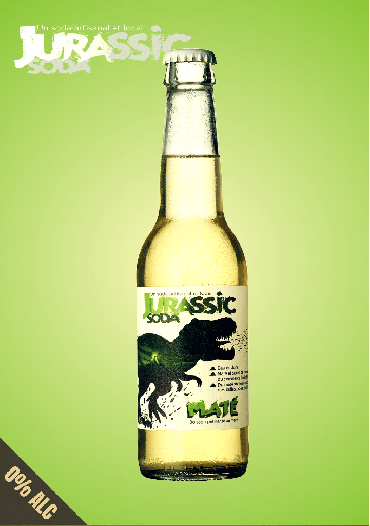 [JURASSIC-SODA_MATE_33CL_X24] Jurassic Soda | MATÉ (1x33cl) (Vrac : 24x)