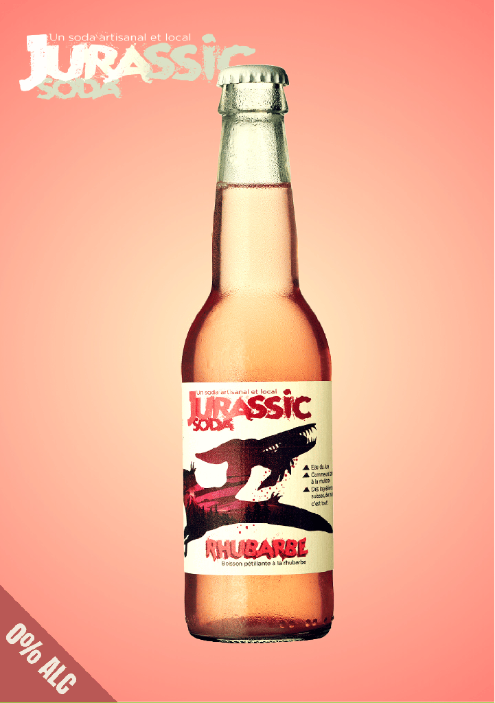 [JURASSIC-SODA_RHUBARBE_33CL_X24] Jurassic Soda | RHUBARBE (1x33cl) (Vrac : 24x)