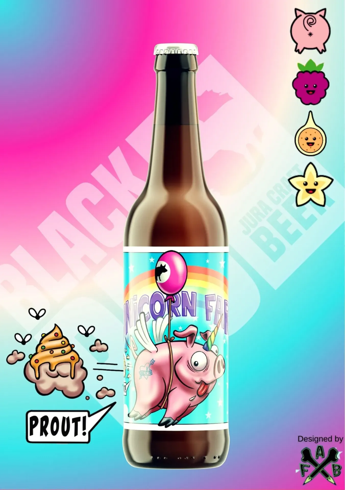 BLACKPIG | UNICORN-FART, Pastry Sour (Passion & Red Fruits (1x33cl)